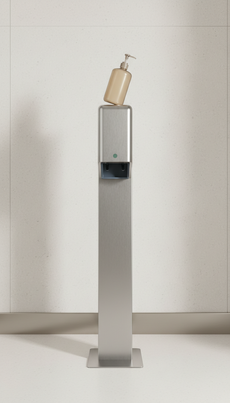 Stainless Steel Sanitizer Station With Drip Tray